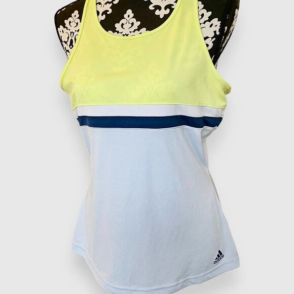 Adidas Women's Club Tennis Tank Semi Frozen Yellow CE1481 L - Picture 3 of 12